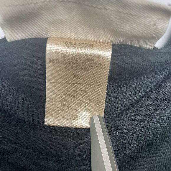 M&C Sportswear Black Long Sleeve Red Metallic Cardinal Women's Sz. XL - Picture 4 of 10